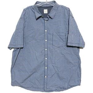 Old Navy Button Shirt Mens XXL Blue Check Preppy Casual Coastal Nautical Camp